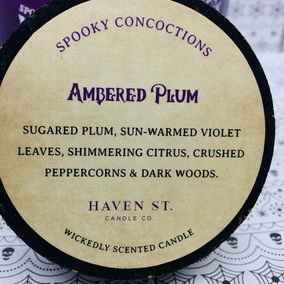 Halloween Mermaid Tears 2 Wick Candle Ambered Plum Spooky Concoctions - Picture 6 of 9